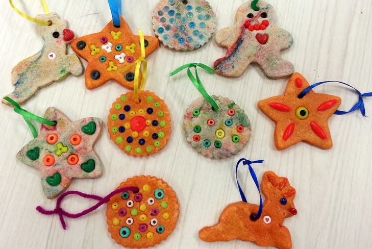Crafts for the New Year from salted dough: photo master-class