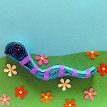 Crafts for the New Year: a paper snake