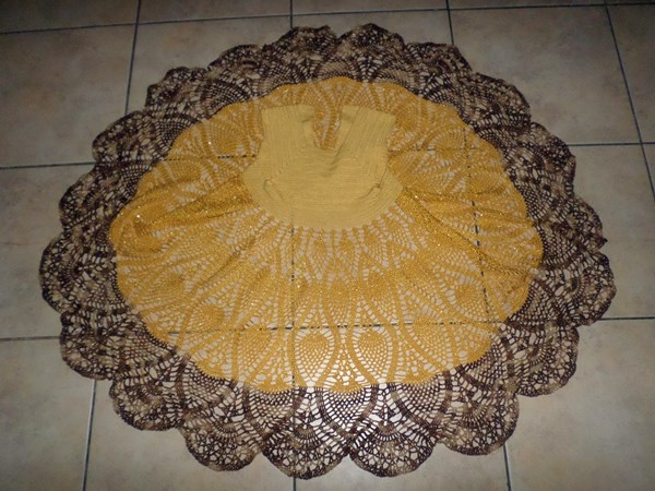 Crochet crocheted skirt