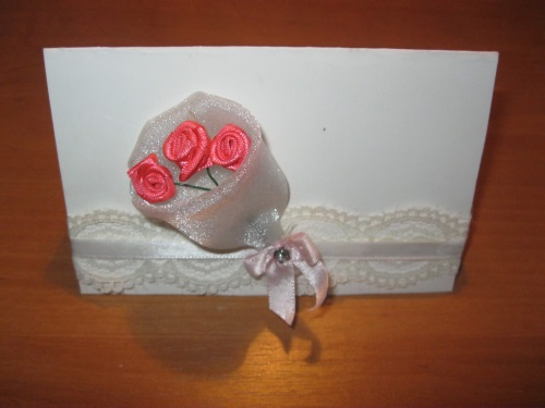 Original invitations to the wedding with their own hands
