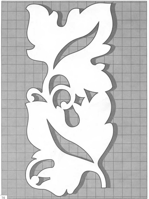 Cutting thread (openwork) and stencils
