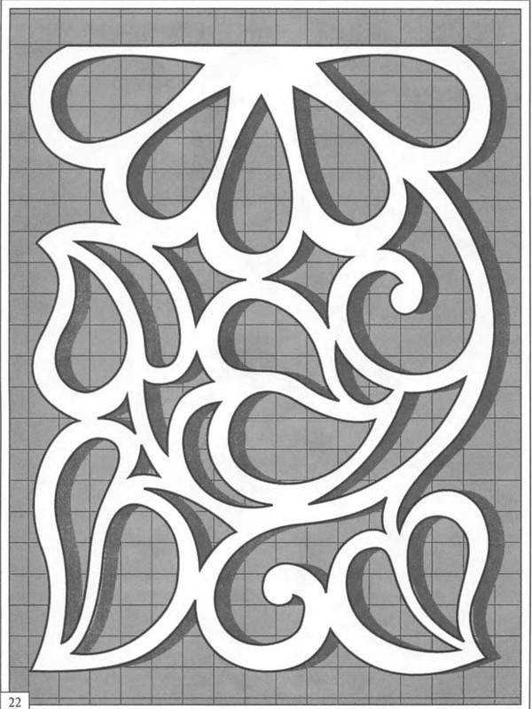 Cutting thread (openwork) and stencils