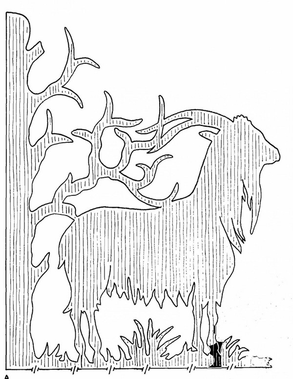 Cutting thread (openwork) and stencils