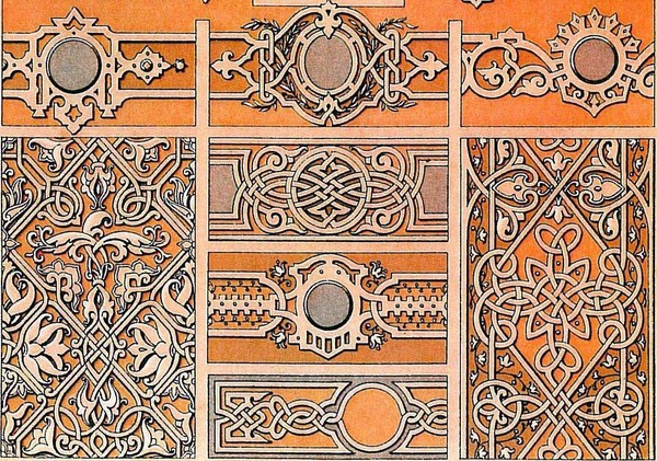Cutting thread (openwork) and stencils