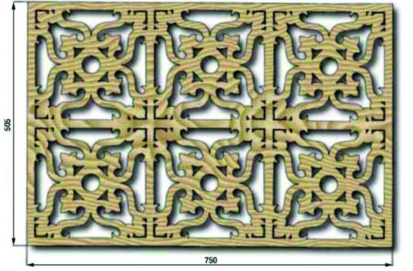 Cutting thread (openwork) and stencils