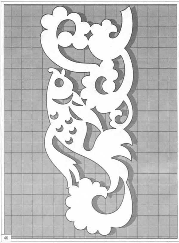 Cutting thread (openwork) and stencils