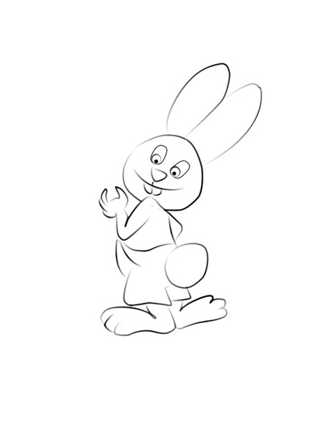 Coloring Easter Bunny