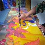 Painting on silk Painting on silk