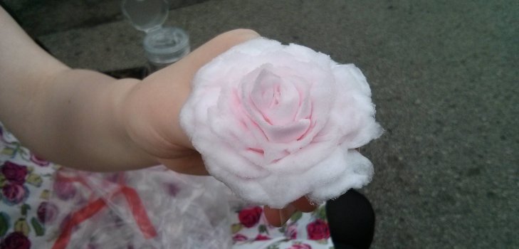 A gift to mom flowers from cotton wool