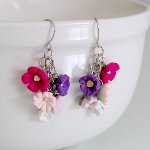 Earrings from polymer clay