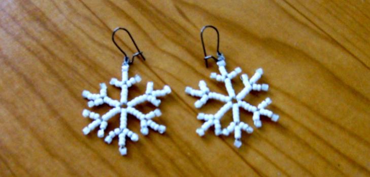 earrings on the table
