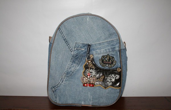 We sew a denim rucksack with our own hands - photos and patterns