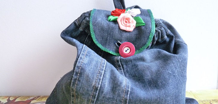 We sew a denim rucksack with our own hands - photos and patterns