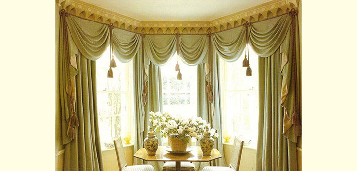 Curtains with svagami own hands - photos and patterns