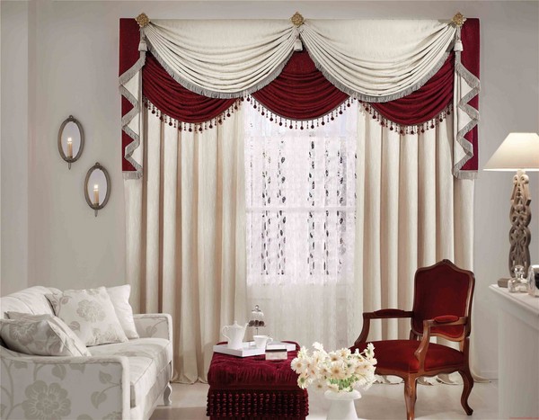 Curtains with svagami own hands - photos and patterns