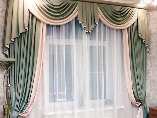 Curtains with svagami own hands - photos and patterns
