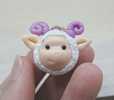 Souvenir "Ovechka" for New Year from polymer clay: how to make, step by step master-class