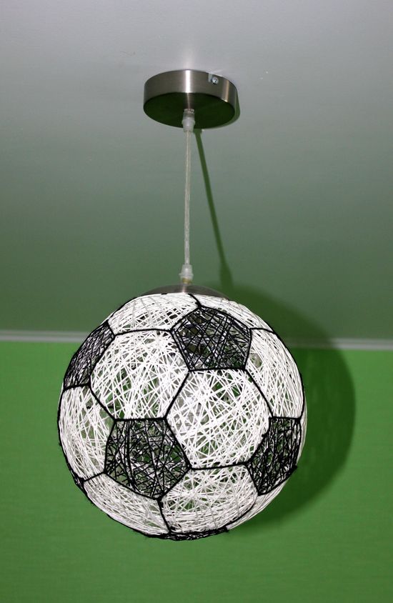 Lamp with your own hands A soccer ball: a master class with a photo. Fixture for a nursery own hands