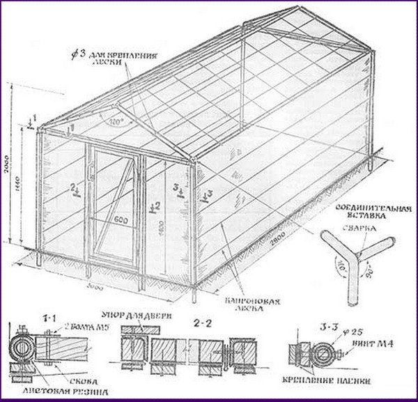 Greenhouse from window frames by own hands - step by step instructions with photo and video