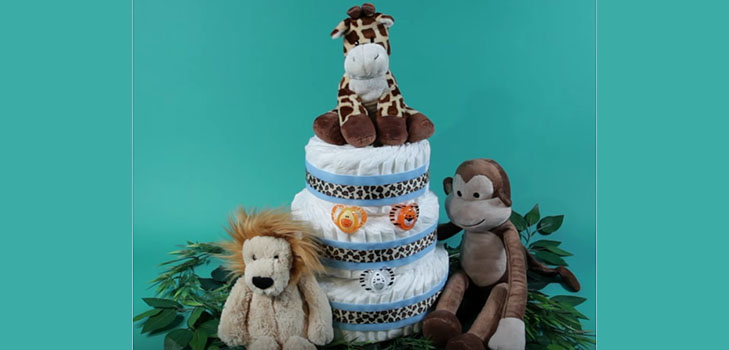 How to make a cake from diapers yourself