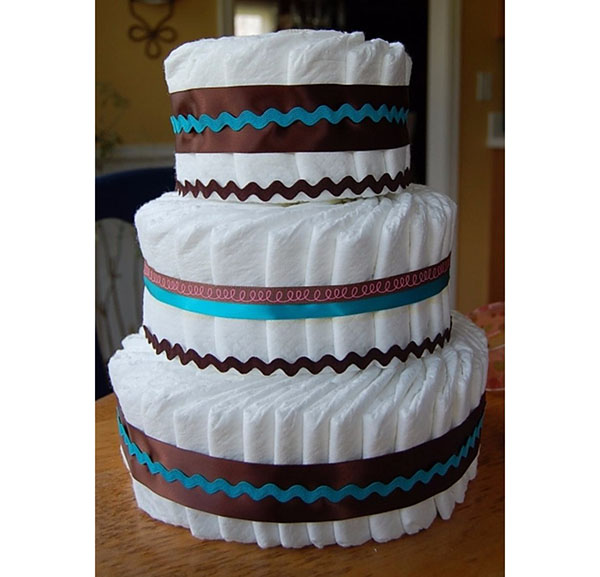 How to make a cake from diapers yourself