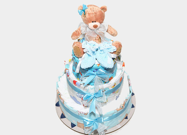How to make a cake from diapers yourself