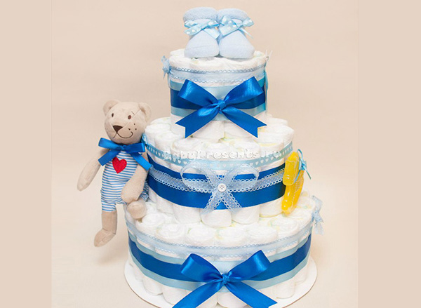 How to make a cake from diapers yourself