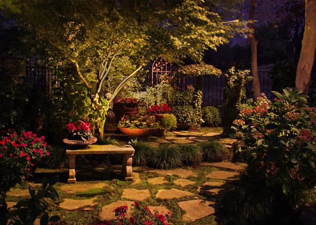 Your garden at night