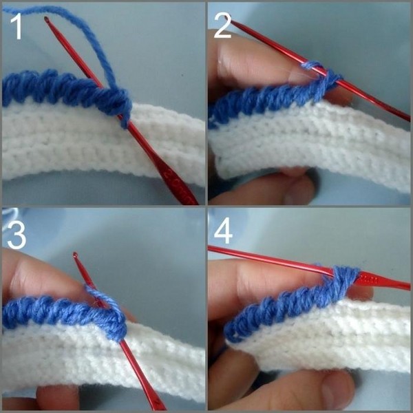 Crochet "Rachy step" - technique of execution
