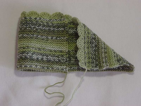 Knitted socks with patterns by own hands