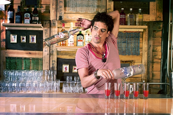 The girl at the bar: the profession of a bartender