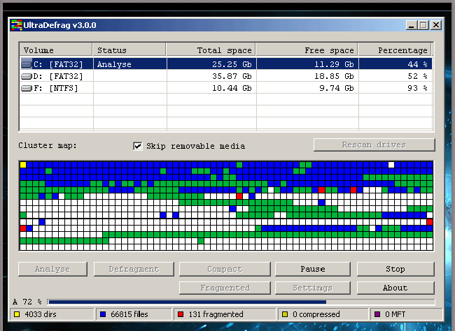 What is disk defragmentation and why is it needed?