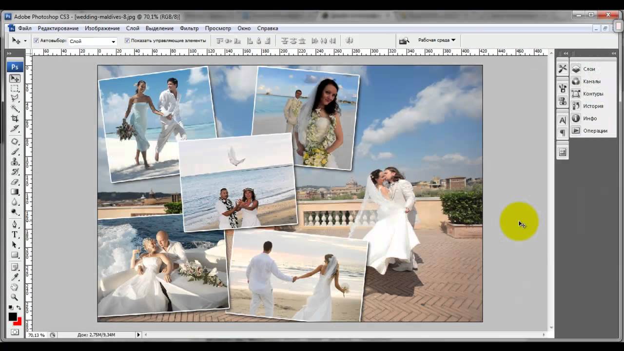 How to make a collage of photos with your own hands