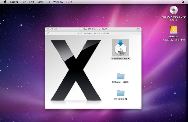 How to install Mac OS X