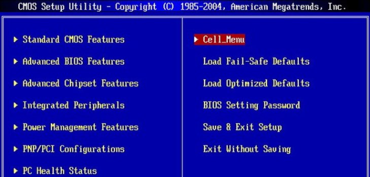 bios window