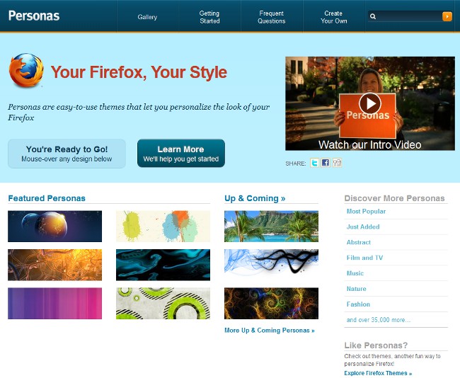 Themes for Mozilla Firefox 4.0