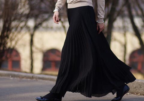 Pleated skirts