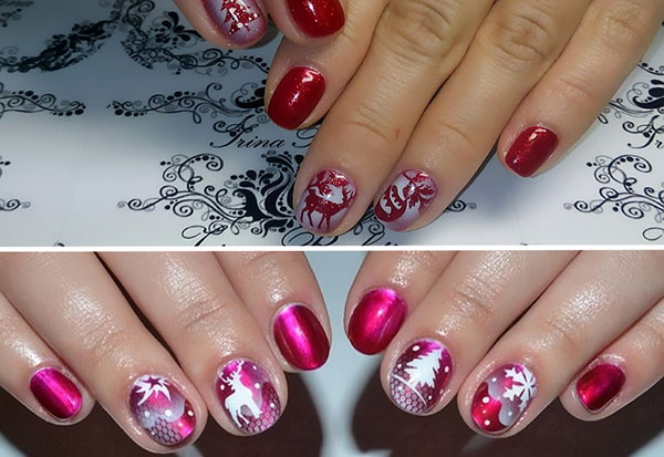 Aerography: the idea for a festive manicure