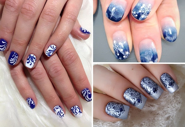Aerography: the idea for a festive manicure
