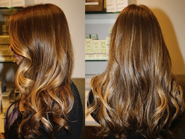 Hair coloring at home - before and after staining photos