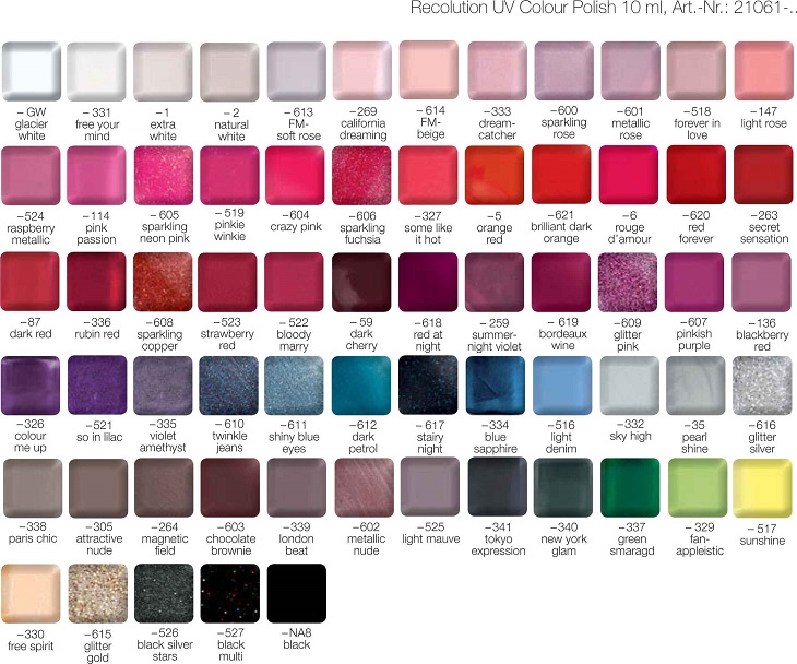 A wide range of bright and fashionable colors LCN Recolution