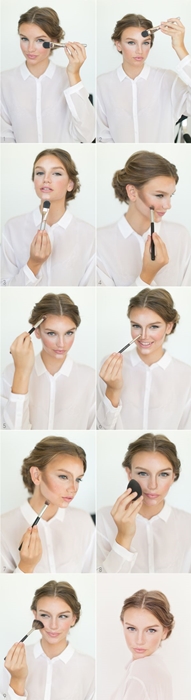 Glamorous makeup at home
