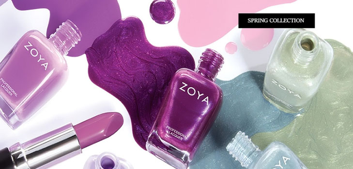 Perfect pastel manicure with varnishes Zoya Charming 2017