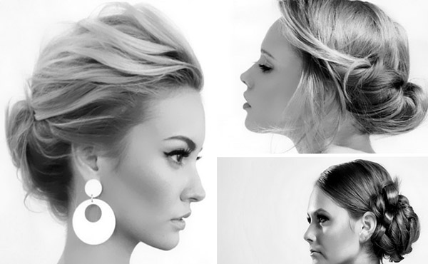 How beautiful it is to put hair in a bun for a New Year's Eve
