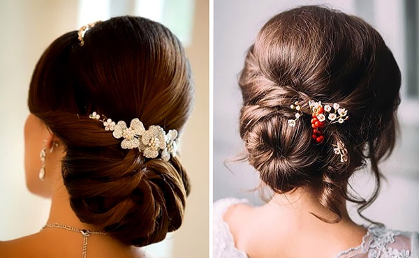 How beautiful it is to put hair in a bun for a New Year's Eve