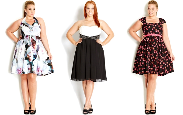Cocktail dress for full ladies