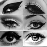 How to properly paint with eyeliner and ink, video