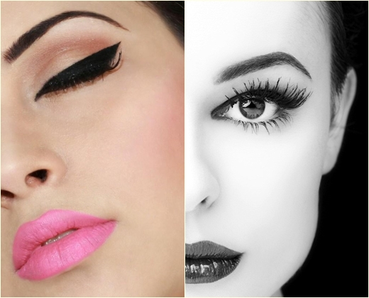 How to properly paint with eyeliner and ink, video