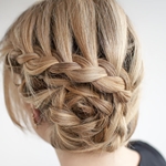 How to make an evening hairstyle for a medium length hair