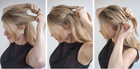 How to make an evening hairstyle for a medium length hair